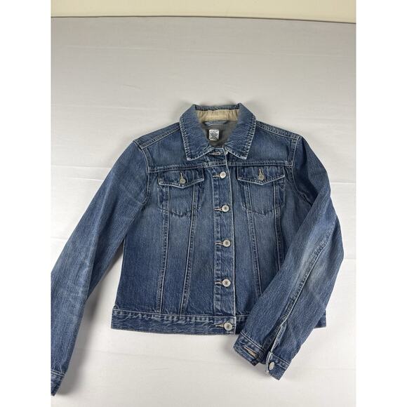GAP Jackets & Blazers - GAP Factory Store Women’s Small Blue Denim Jean Jacket Trucker Style